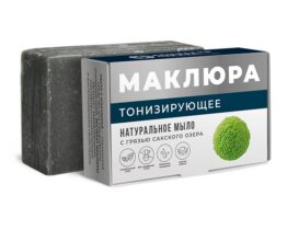 Натуральное мыло с грязью Сакского озера «Крымский лекарь • Маклюра» - Тонизирующее